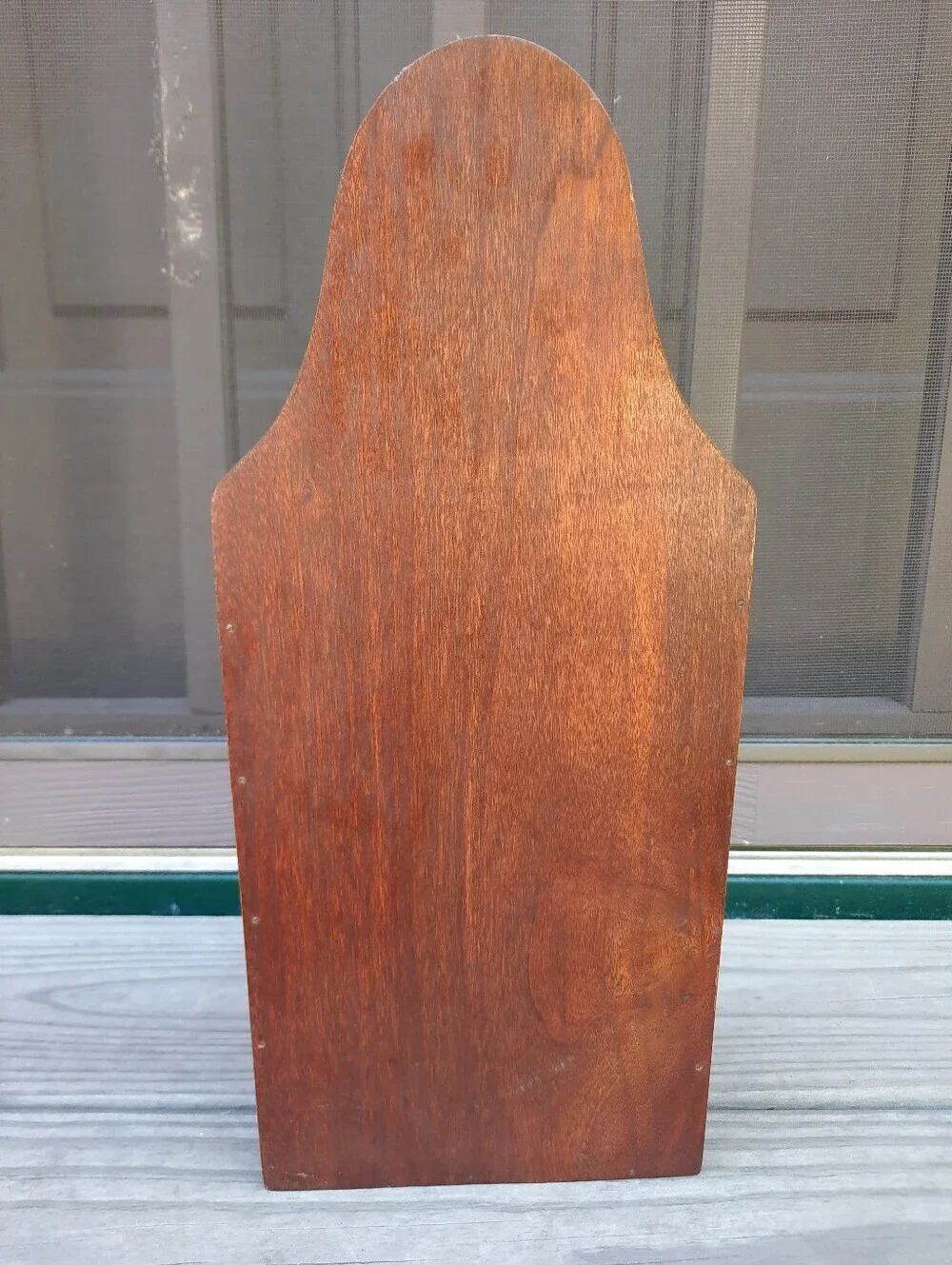 Handcrafted Cottage Cabin Farmhouse Wood Curved Wall Sconce Candle Vase Shelf